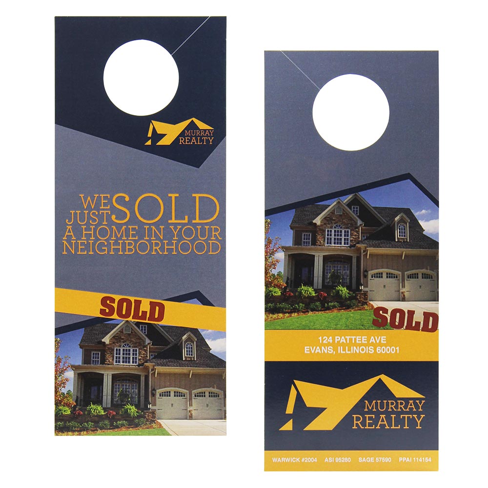 Plastic Door Hanger 4 x 10.25 - Full Color 1 Side